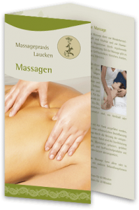 Flyer Massagepraxis Laucken in Tübingen